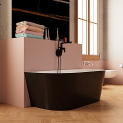 Frank Акриловая ванна 170x80 F6163 black/white – фотография-4